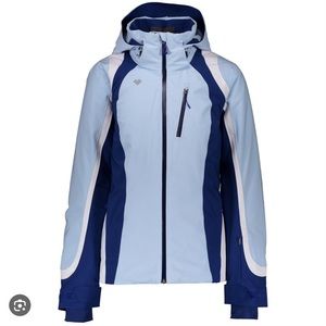 NEW Obermeyer Women's Jette Jacket II Ski Coat Blue Ventilated, Thumbholes
